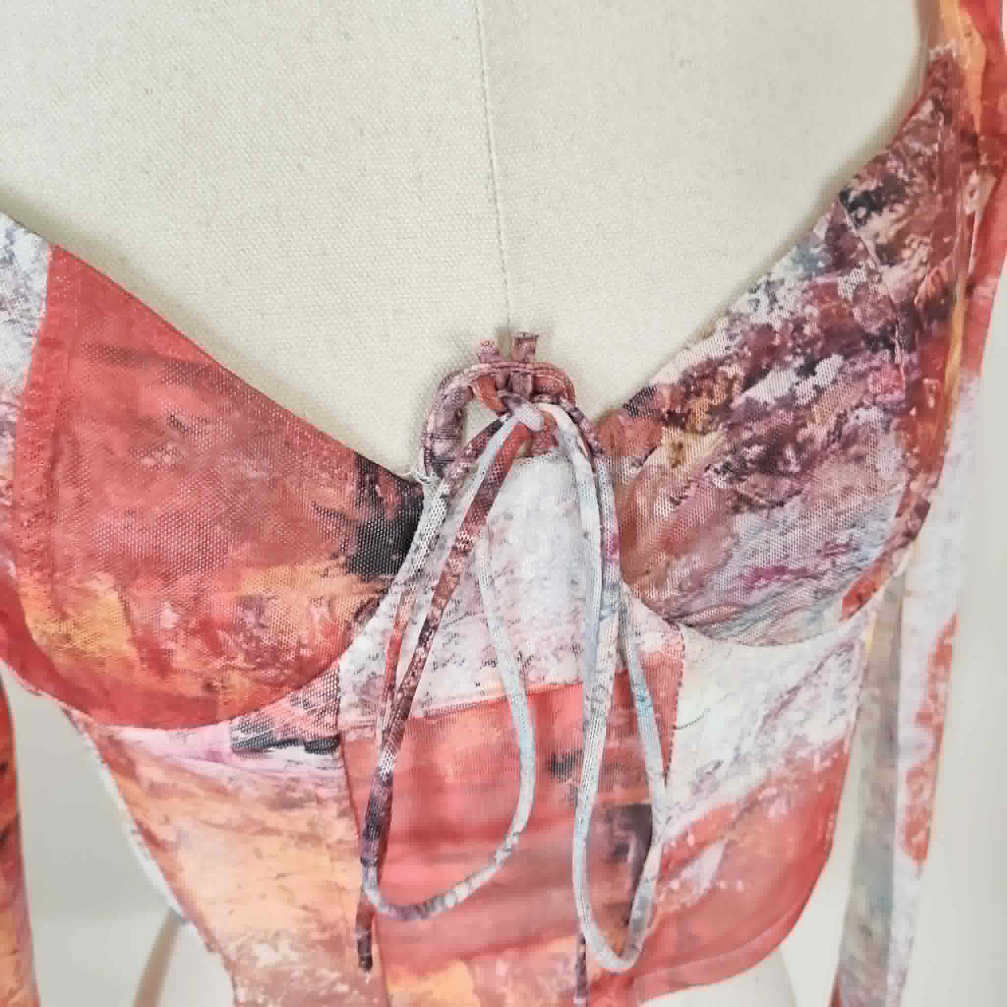 Orange Boned Crop Top - Outcast