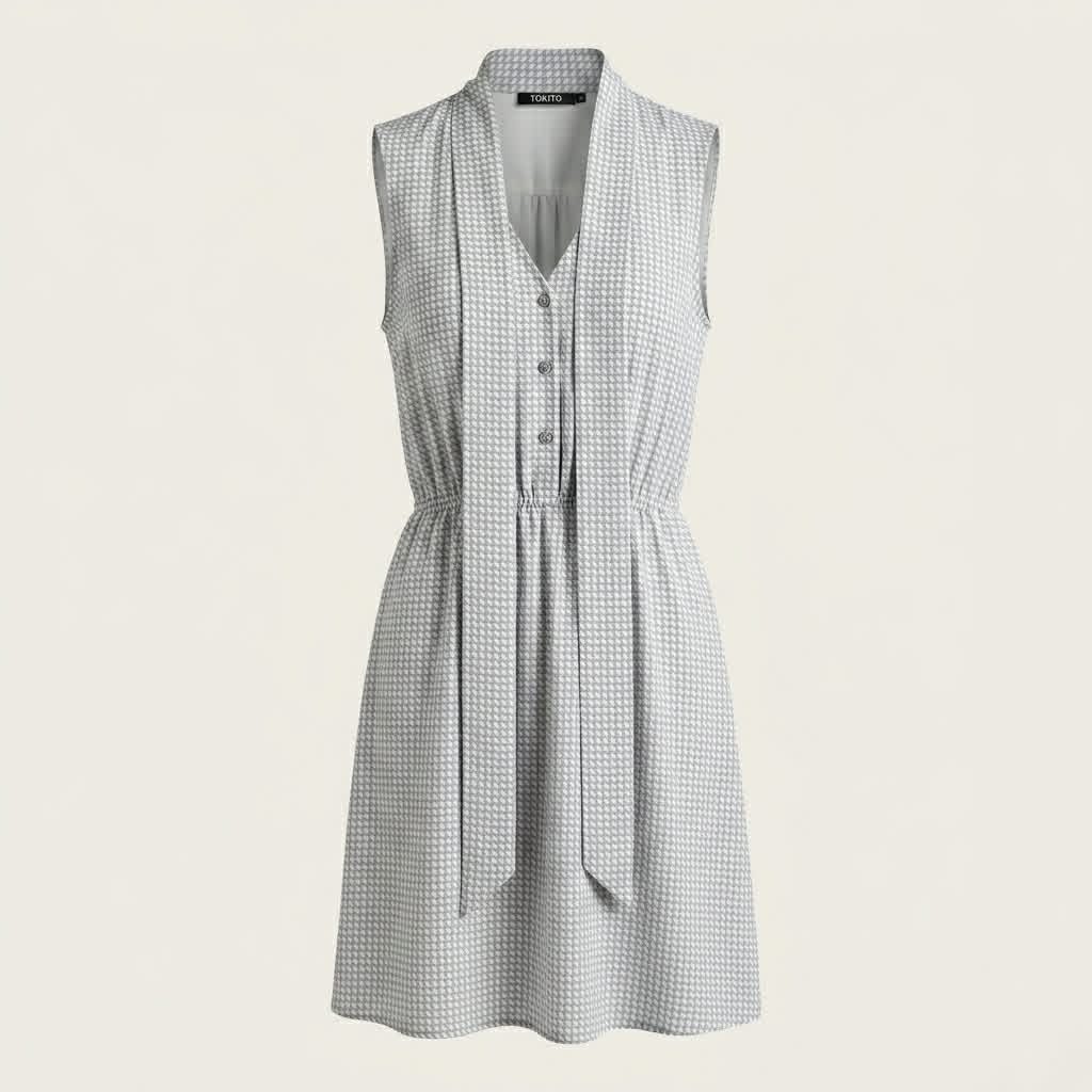 Blue Pattern Dress Tokito