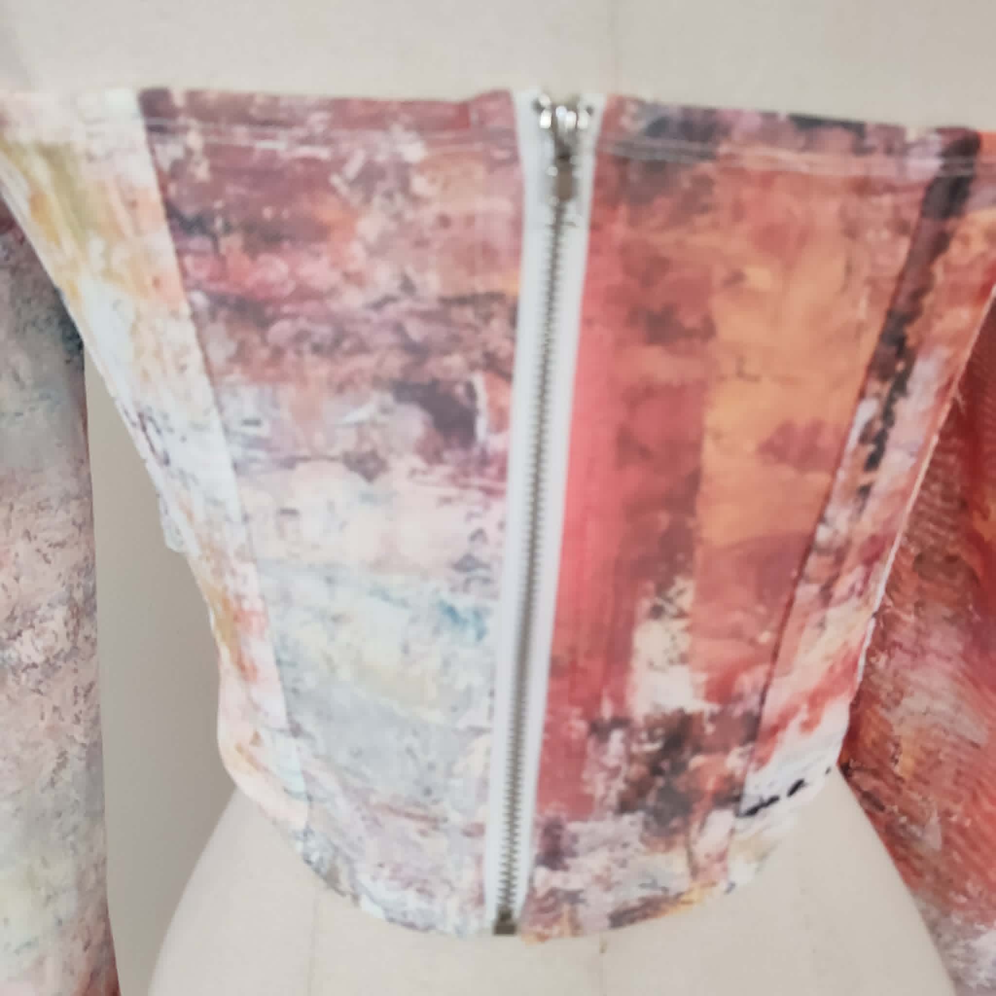 Orange Boned Crop Top - Outcast