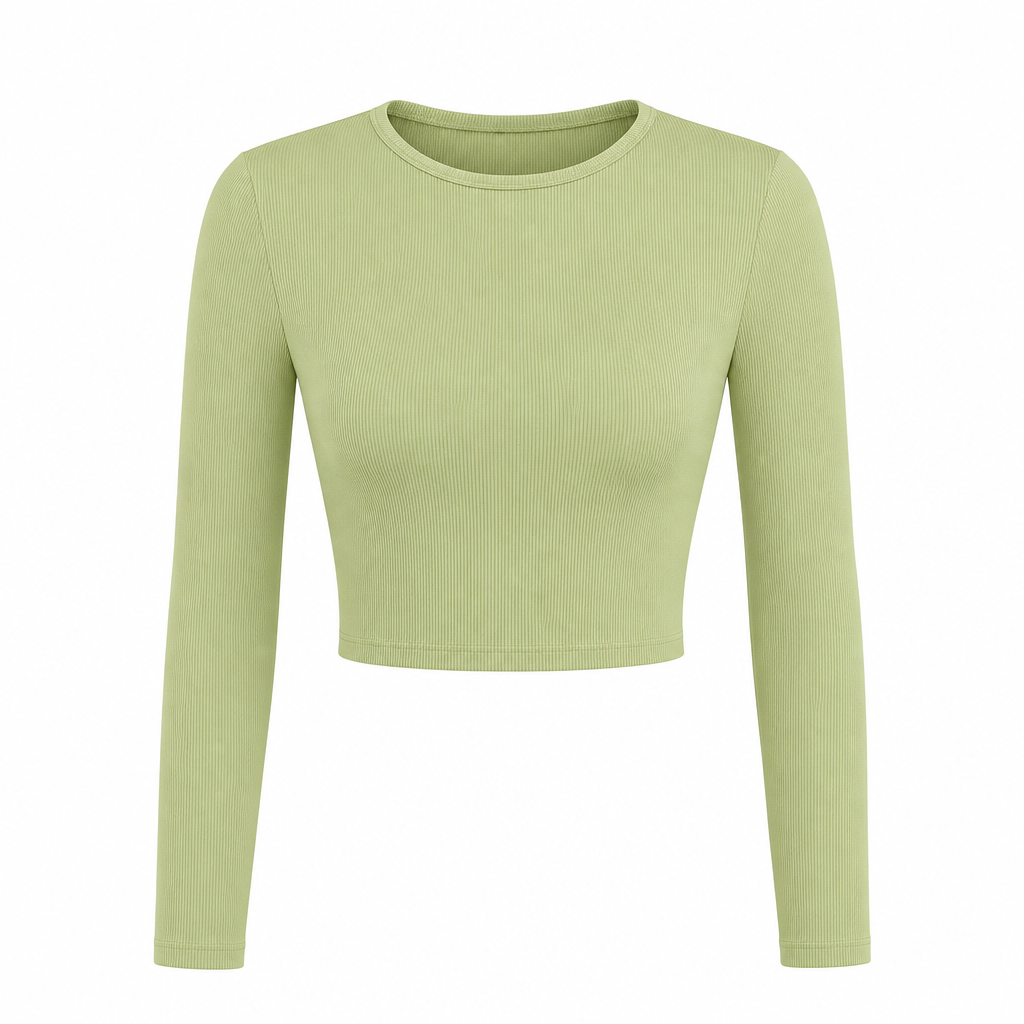 Lime Green Crop Top - Shein