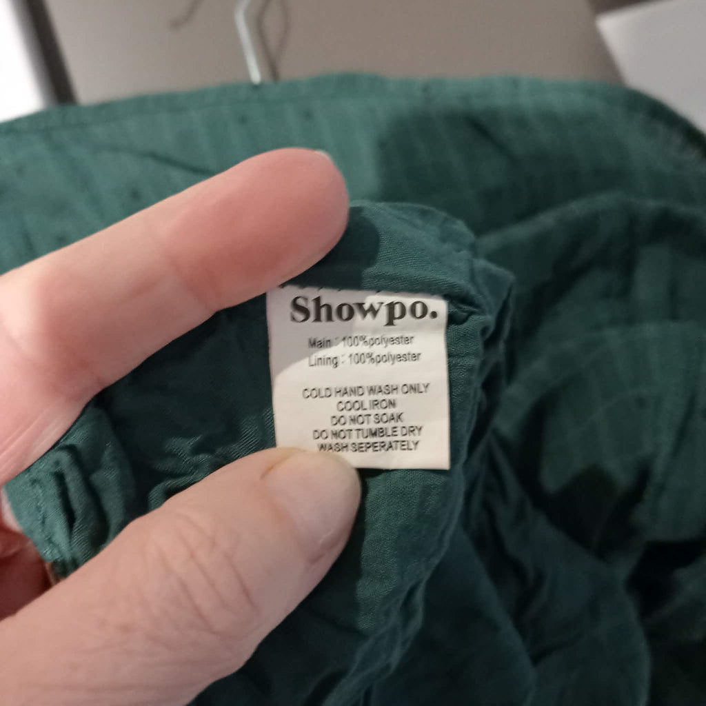 Forest Green Square Neckline Dress - Showpo