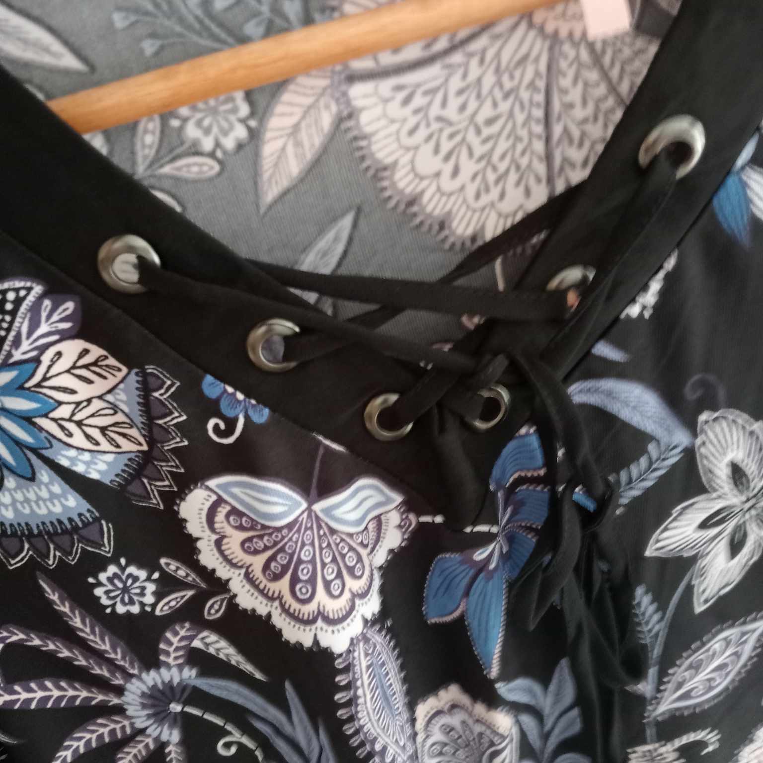 Black Floral Tunic Top - Millers