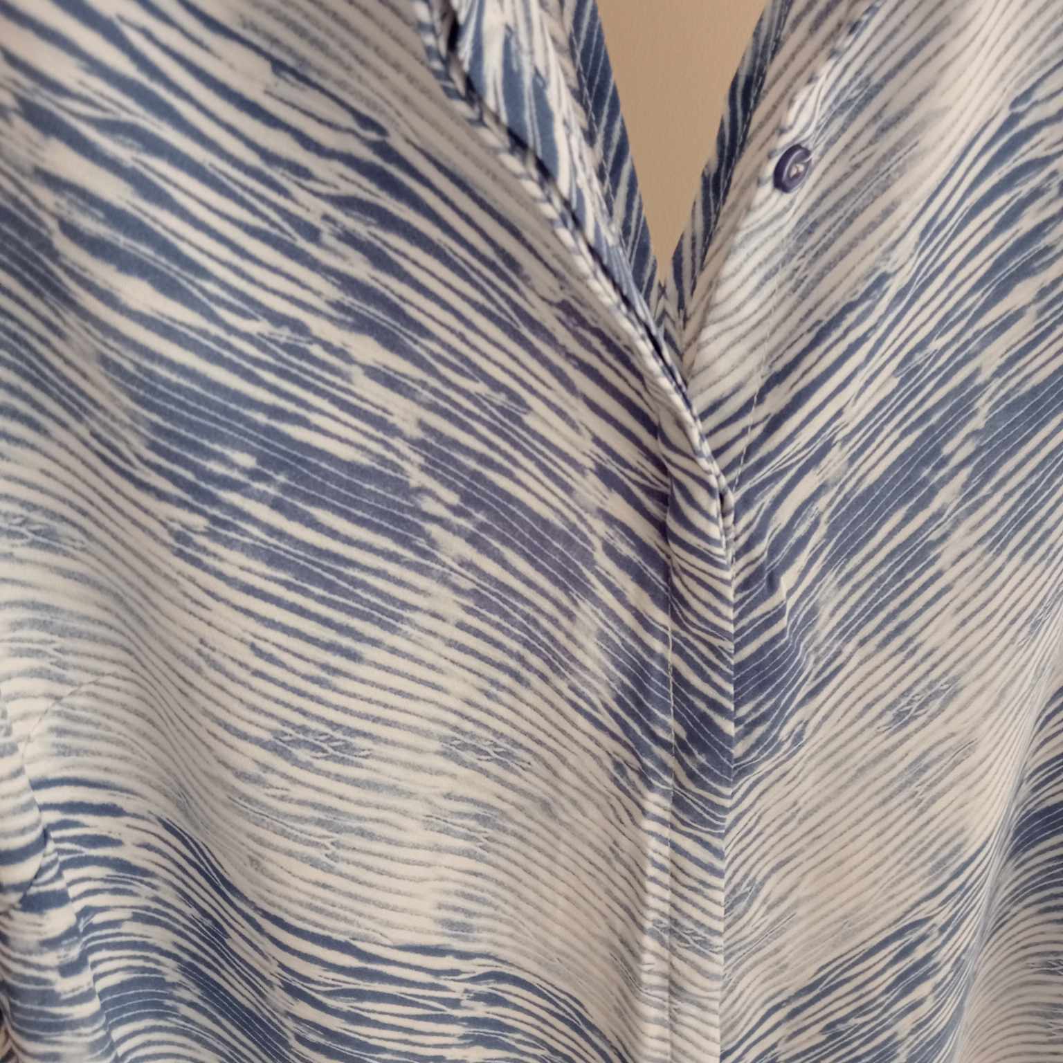 Blue Sheer Cut Out Top- Jeanswest