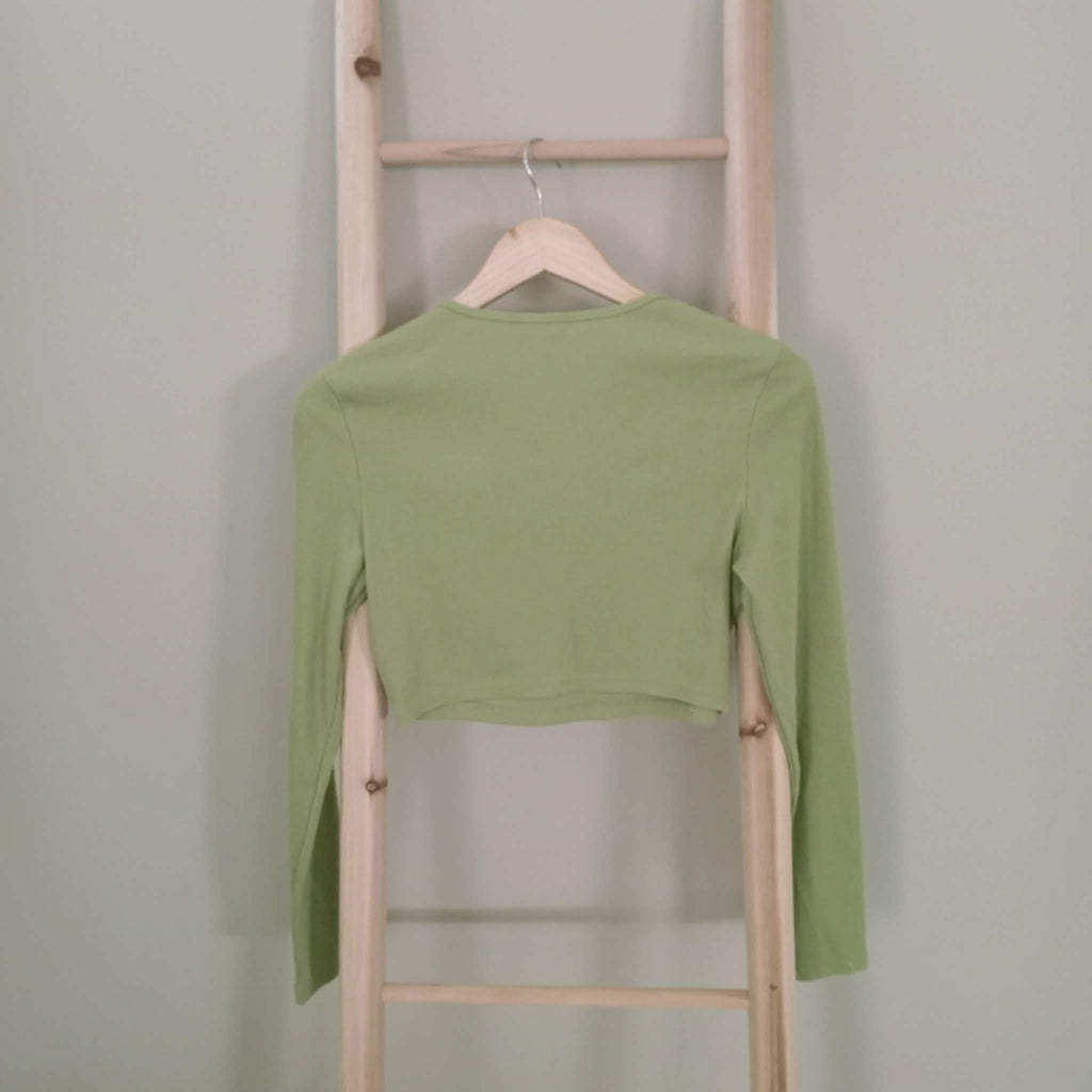 Lime Green Crop Top - Shein