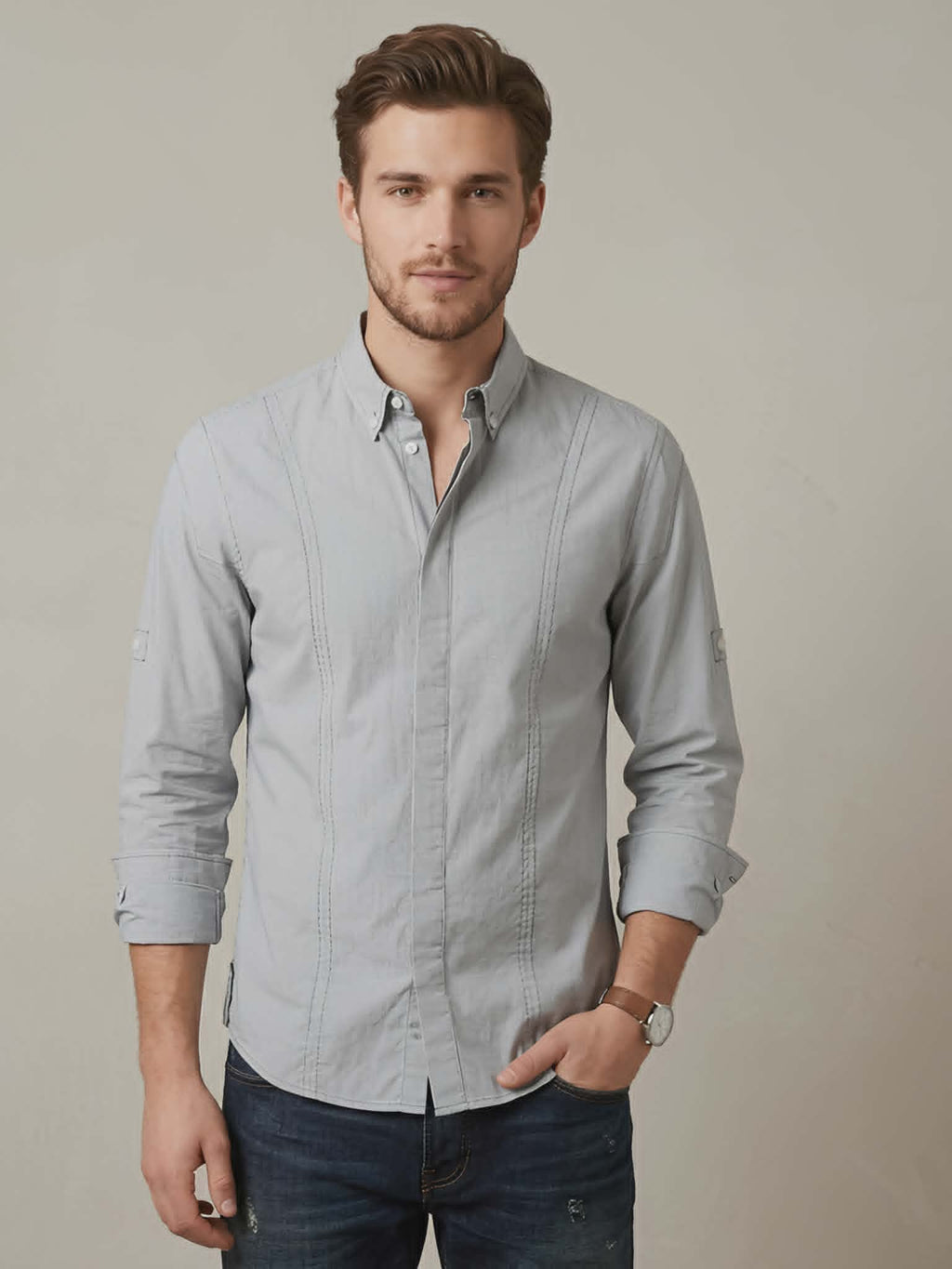 Navy Stripe Shirt French Connections