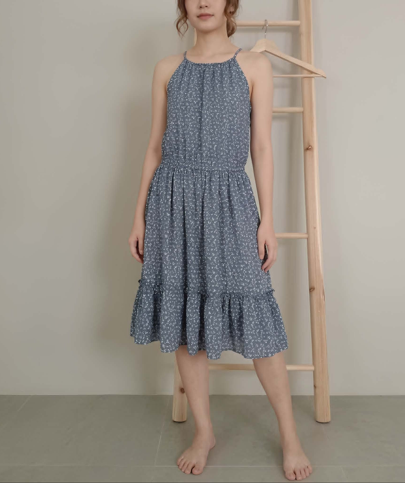 Blue Floral Dress - Minx & Moss
