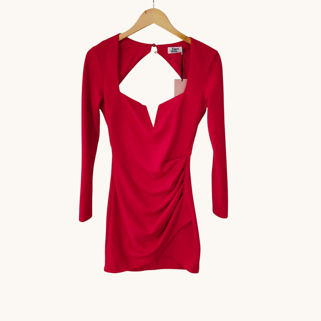 Red Bodycon Dress - Tiger Mist