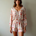 Pink Floral Playsuit - Billabong