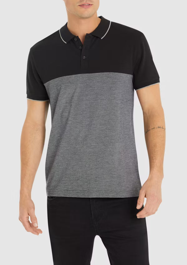 Black & Grey Men's Polo shirt - Conner