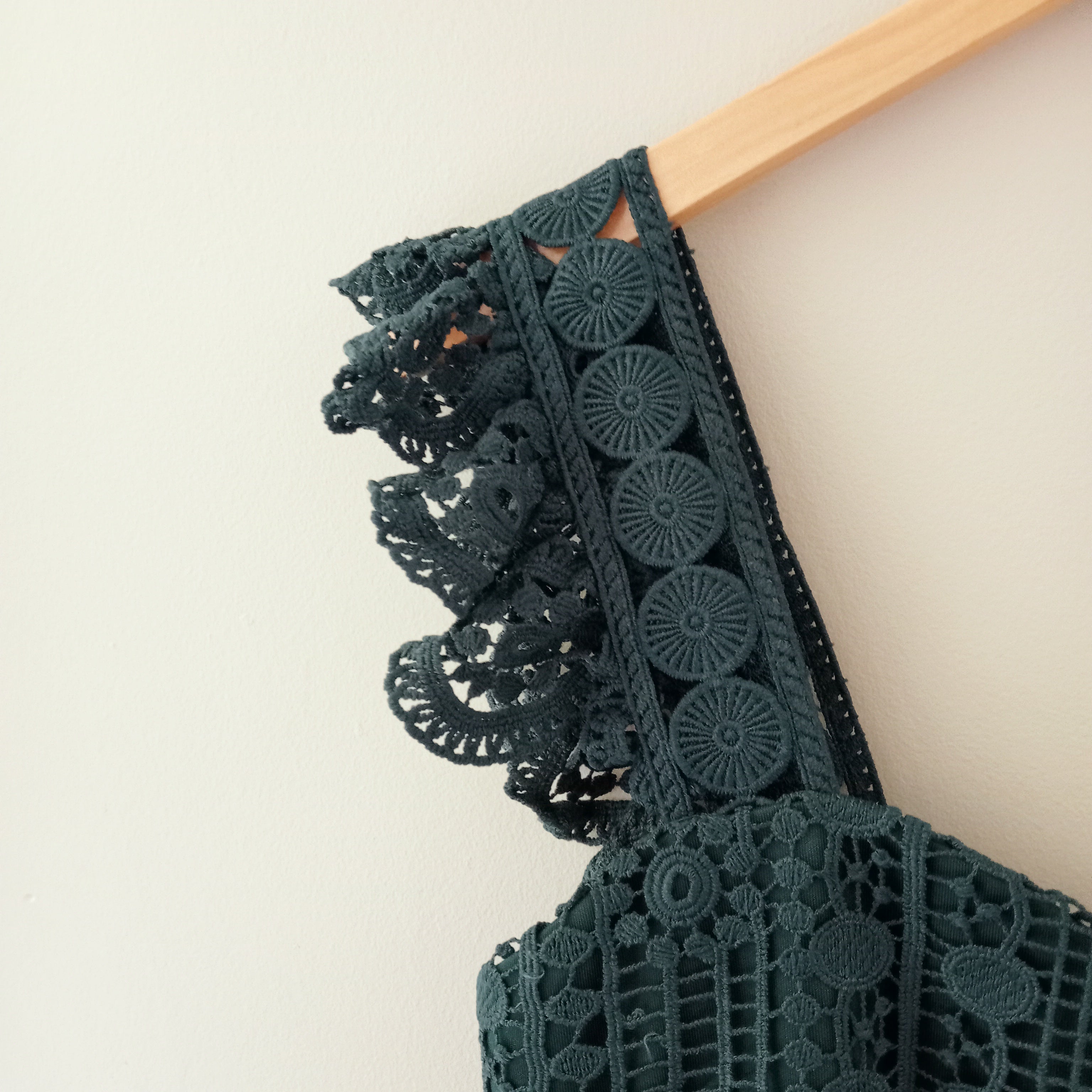 Forest Green Lace Dress - Two Sisters