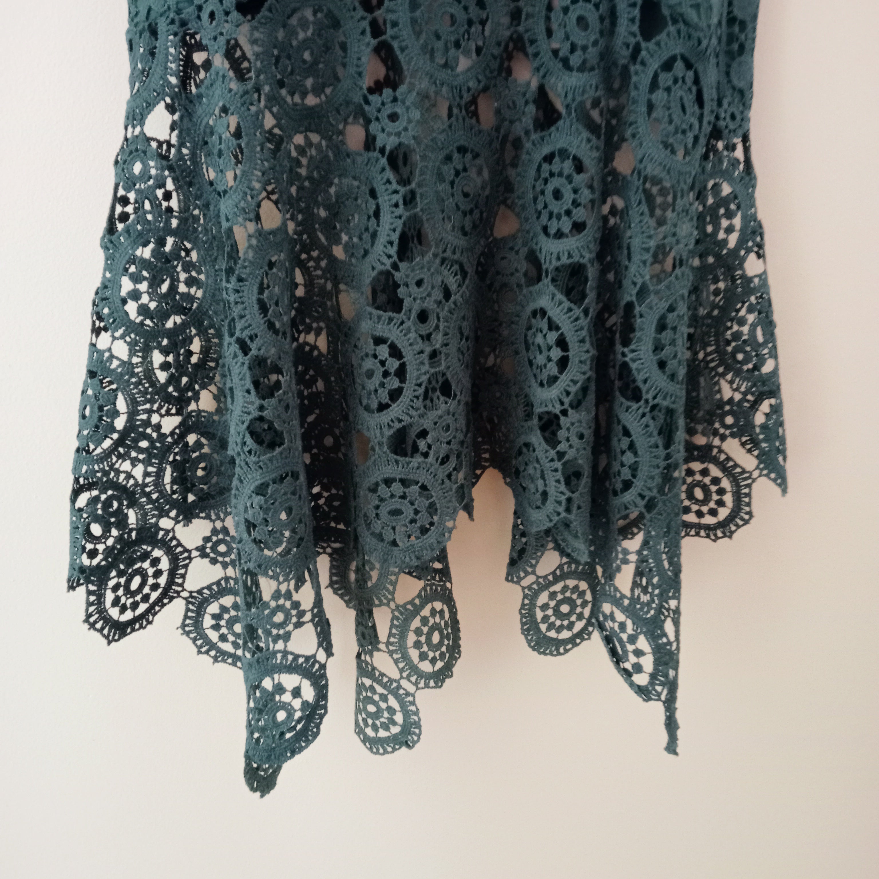 Forest Green Lace Dress - Two Sisters