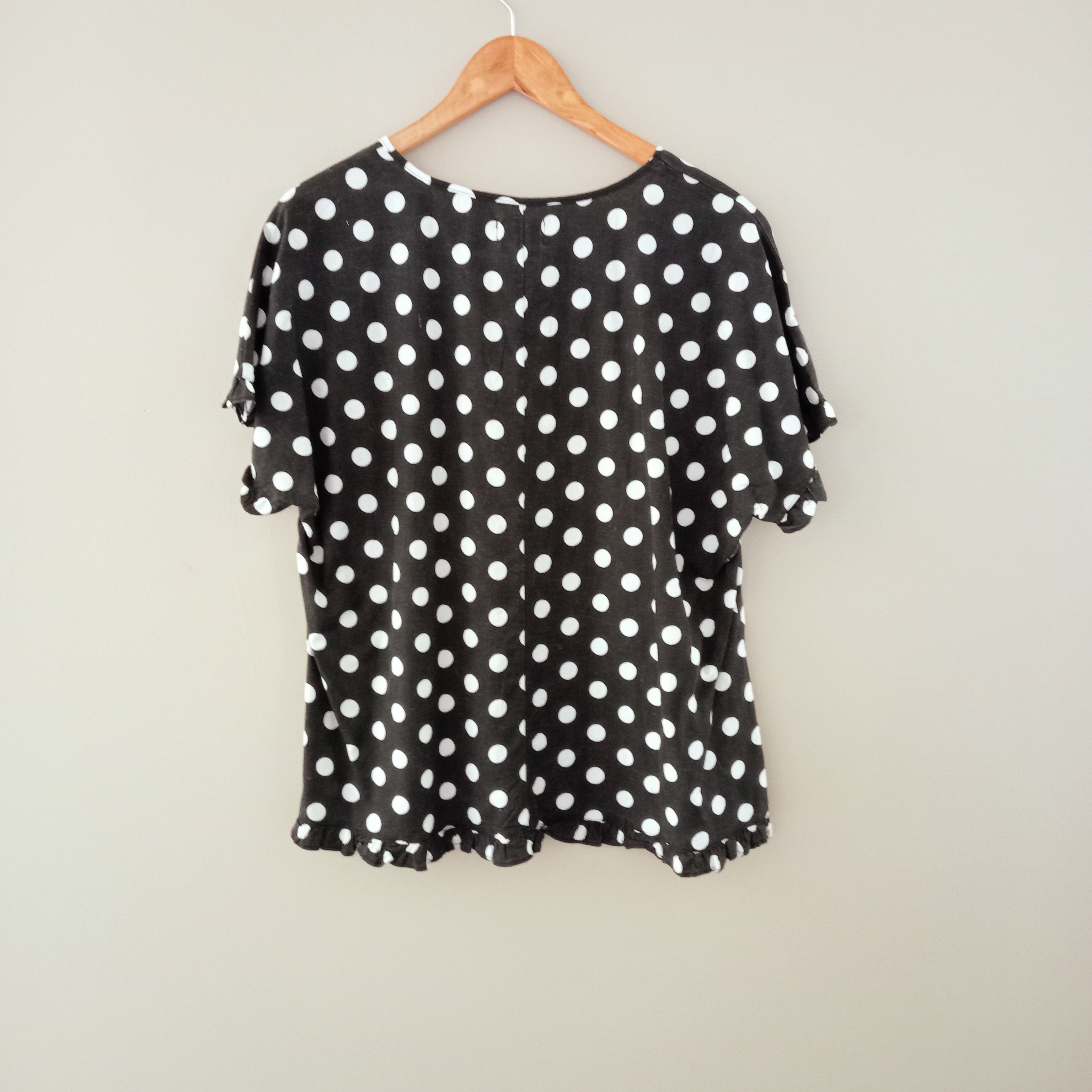 Black Polka Dot Top - Cali & Co