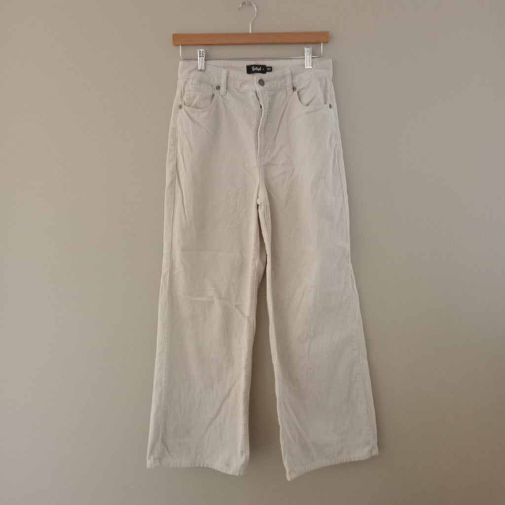 Cream Cord Pants - Sportsgirl