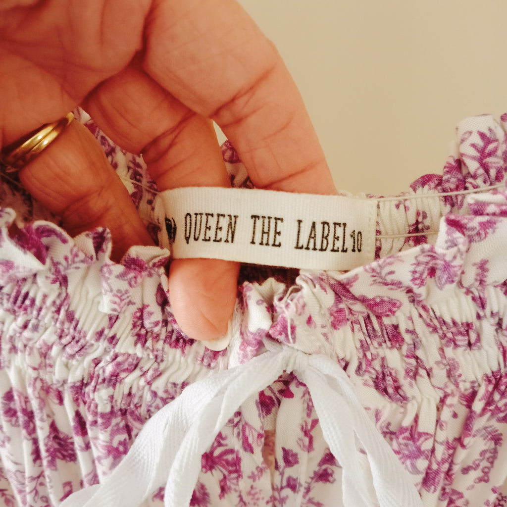 Purple Floral Top - Queen The Label