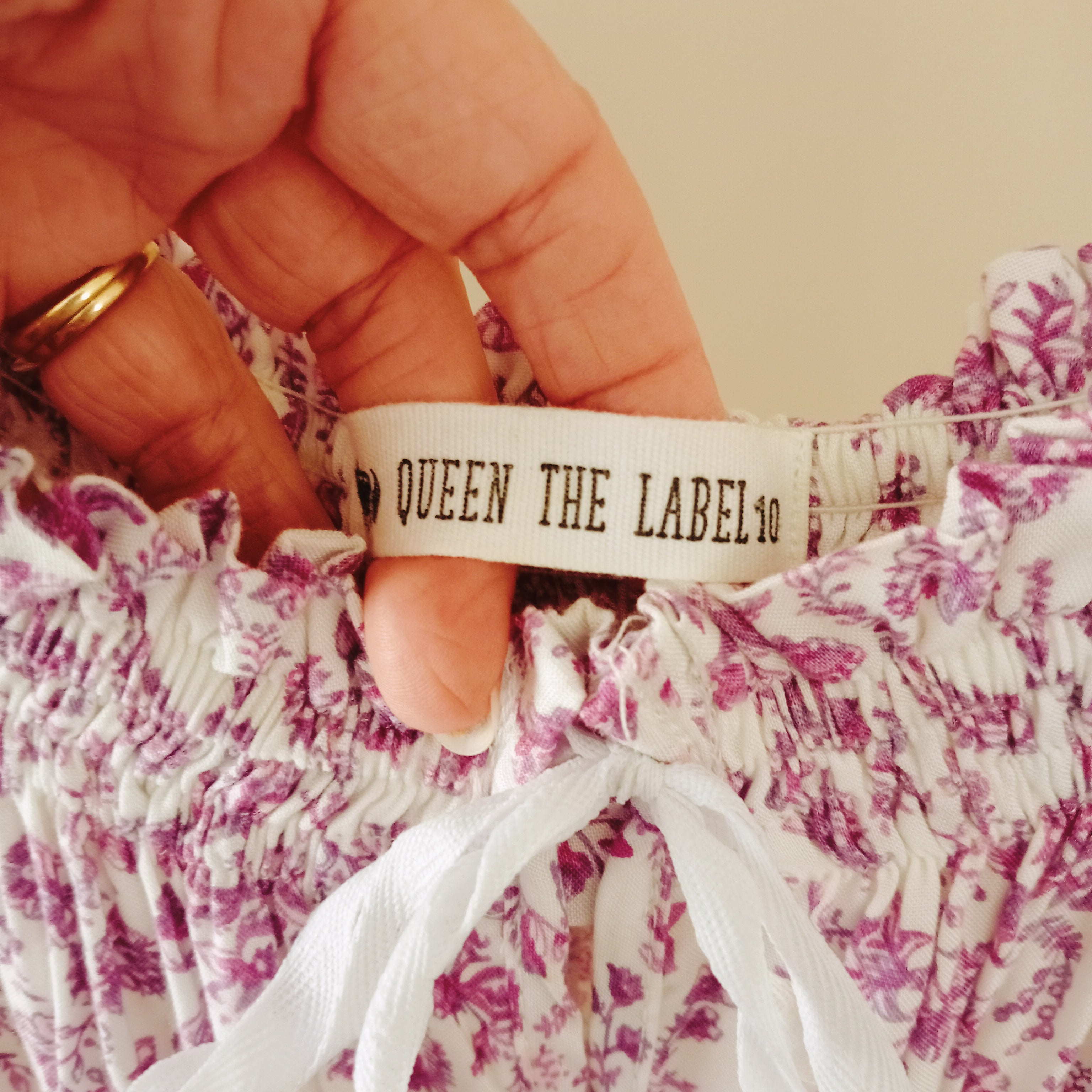 Purple Floral Top - Queen The Label