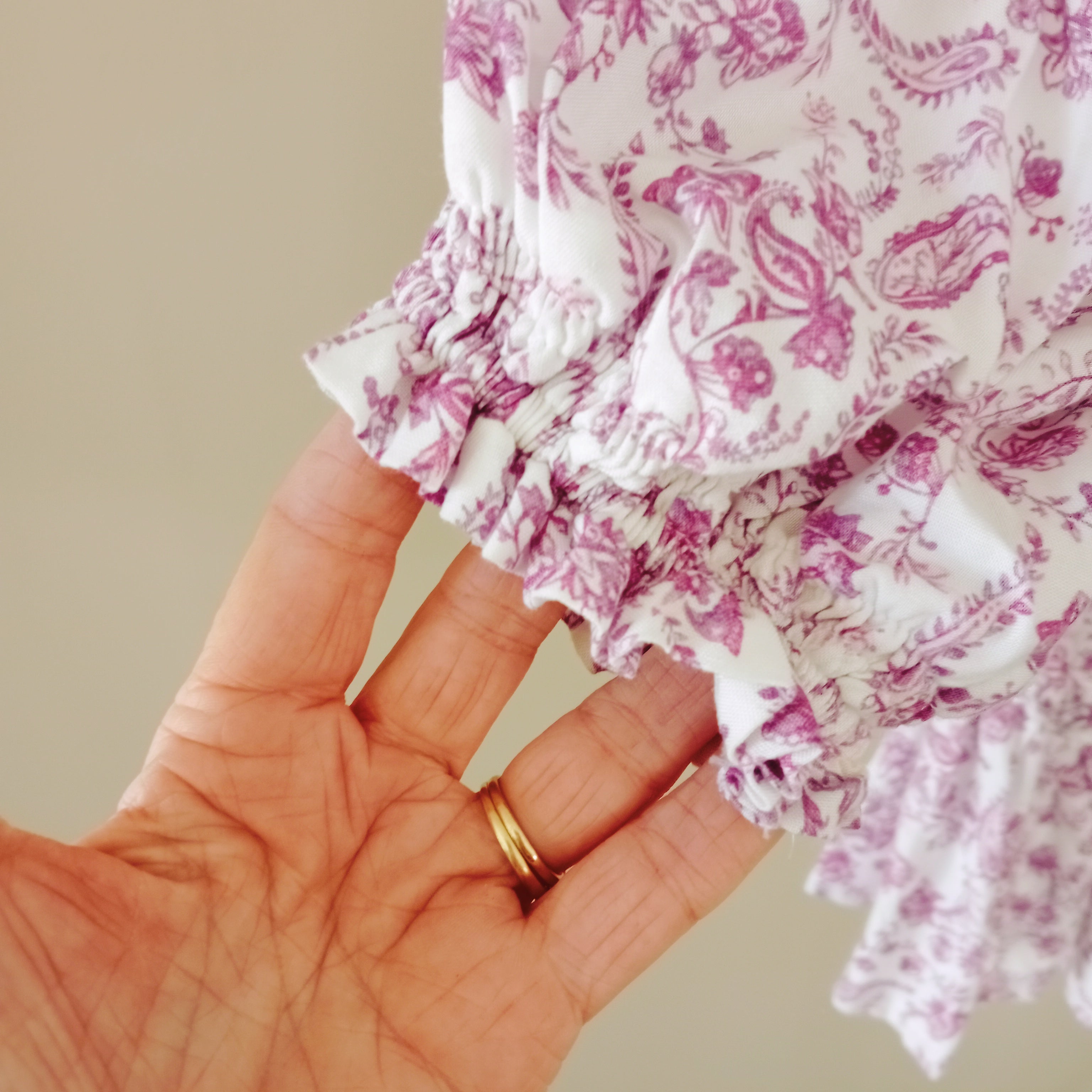 Purple Floral Top - Queen The Label