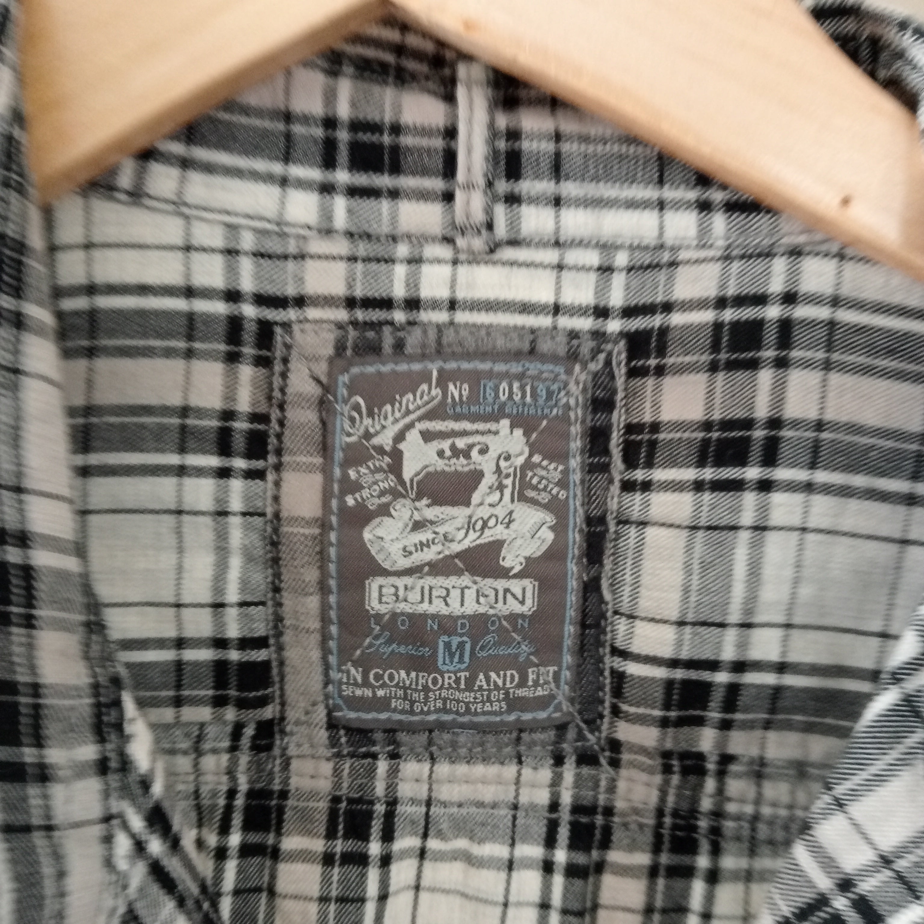 Black & White Checked Shirt - Burton London