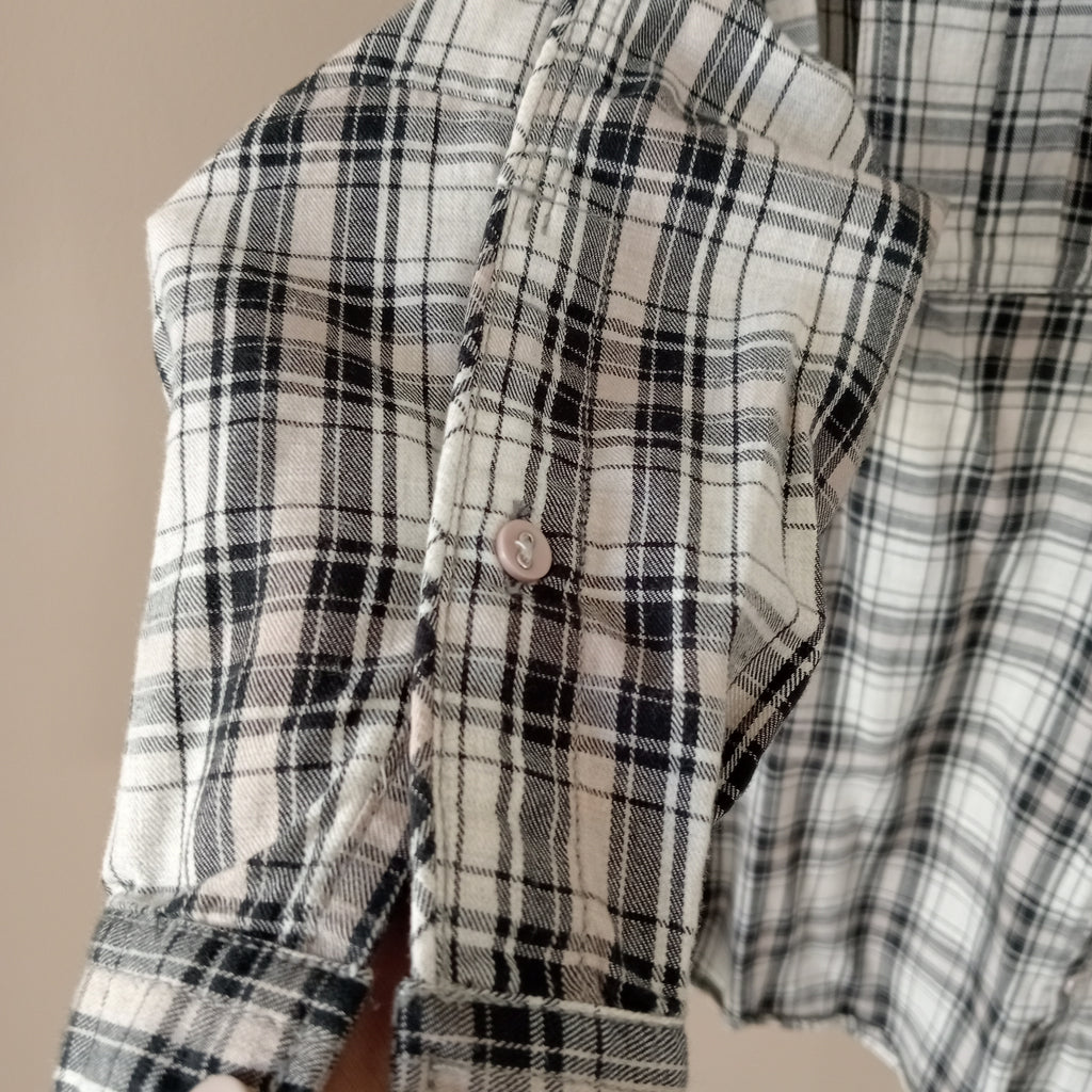 Black & White Checked Shirt - Burton London