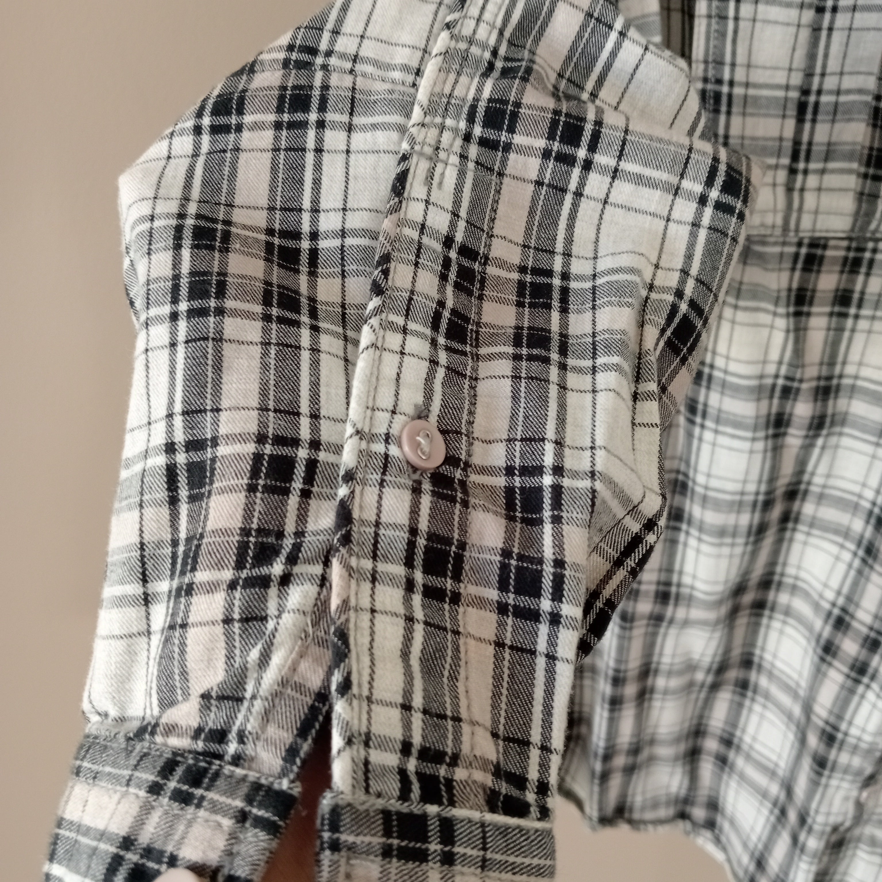 Black & White Checked Shirt - Burton London