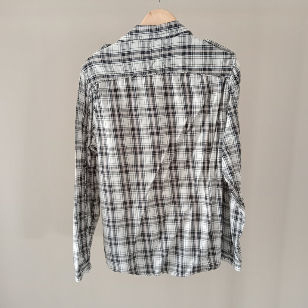 Black & White Checked Shirt - Burton London
