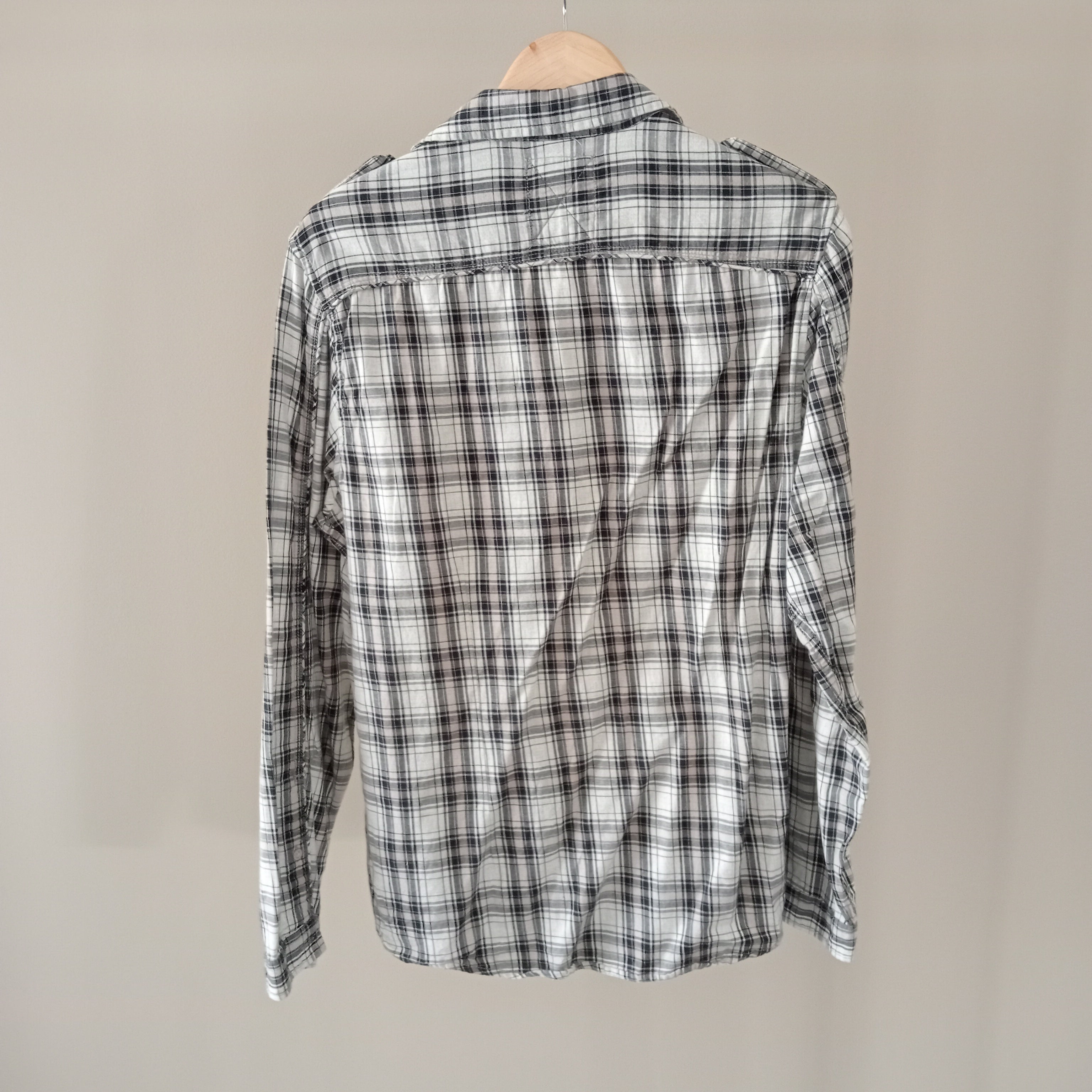 Black & White Checked Shirt - Burton London