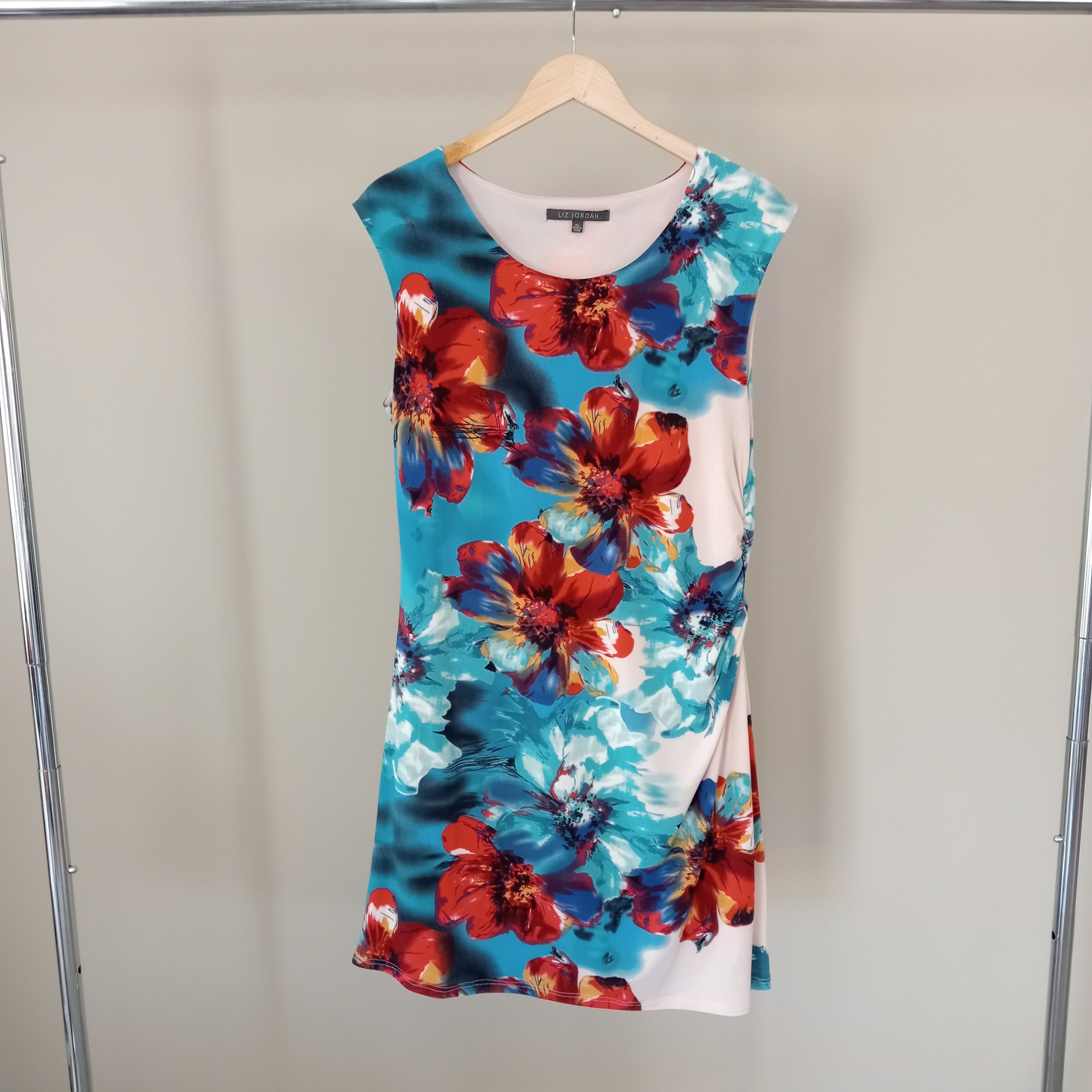 Multicoloured Print Dress - Liz Jordan