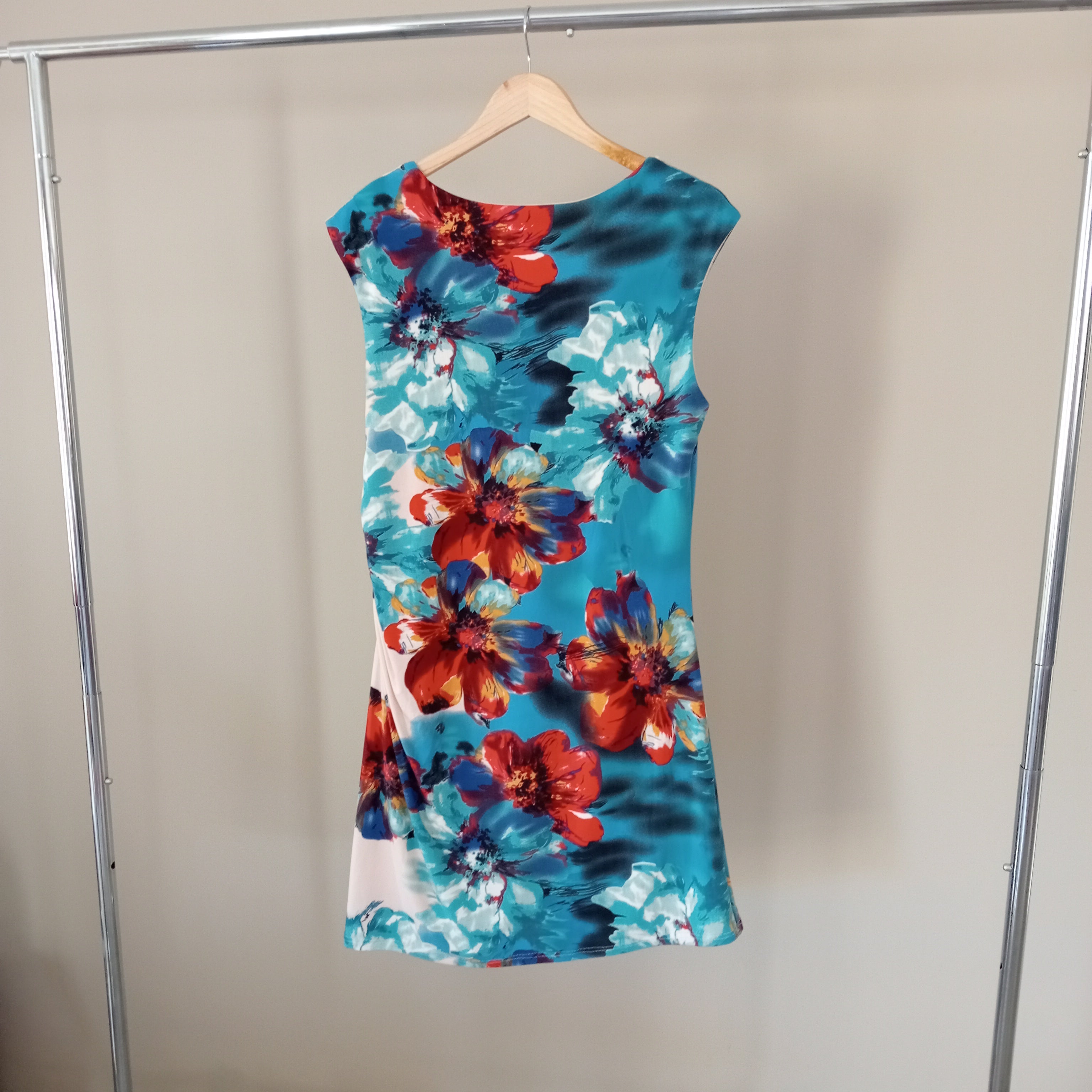 Multicoloured Print Dress - Liz Jordan