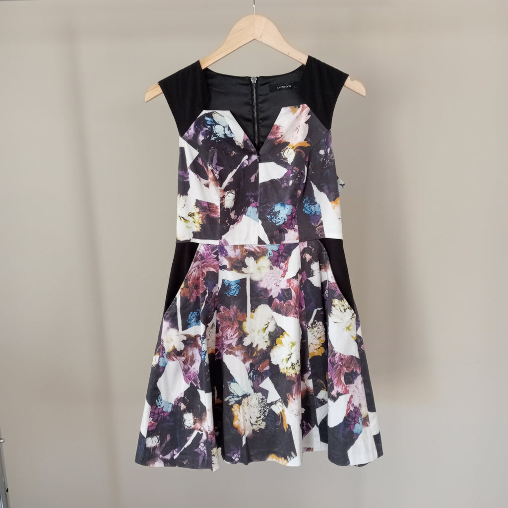 Black Floral Dress - Portmans