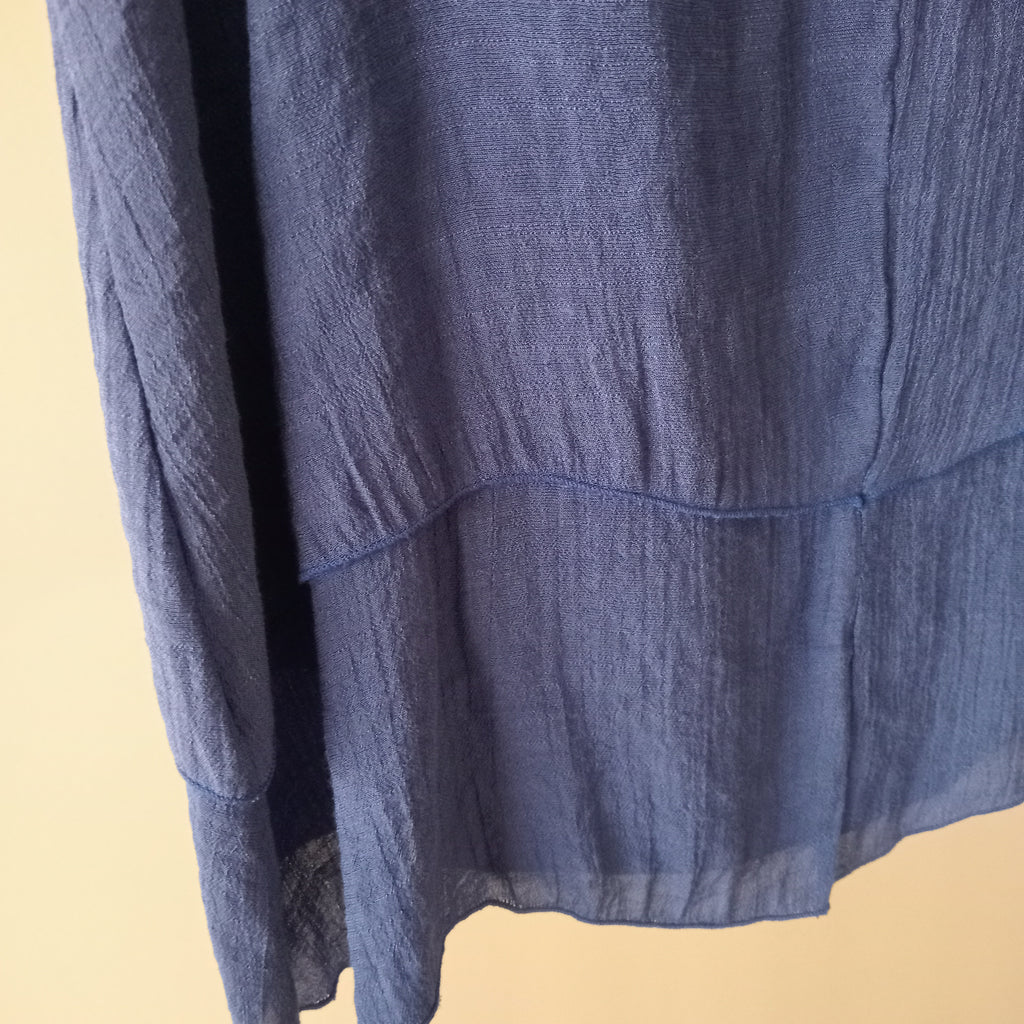 Blue Tank Blouse - La Mode