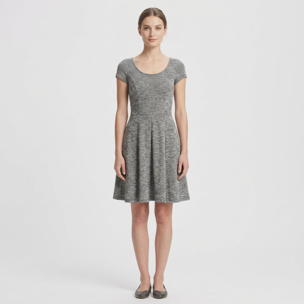 Check Skater Dress - Clothing & Co