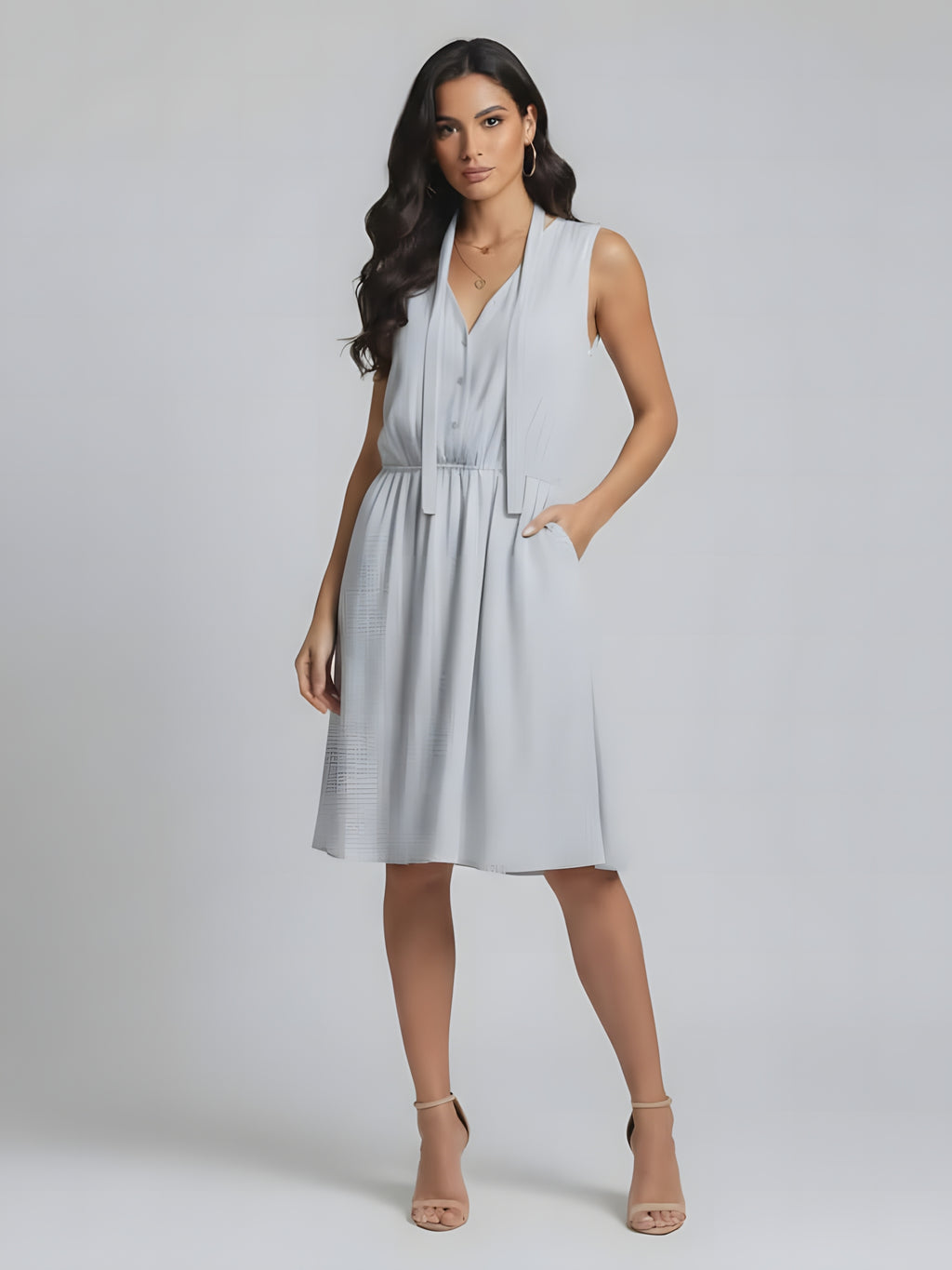 Blue Pattern Dress Tokito