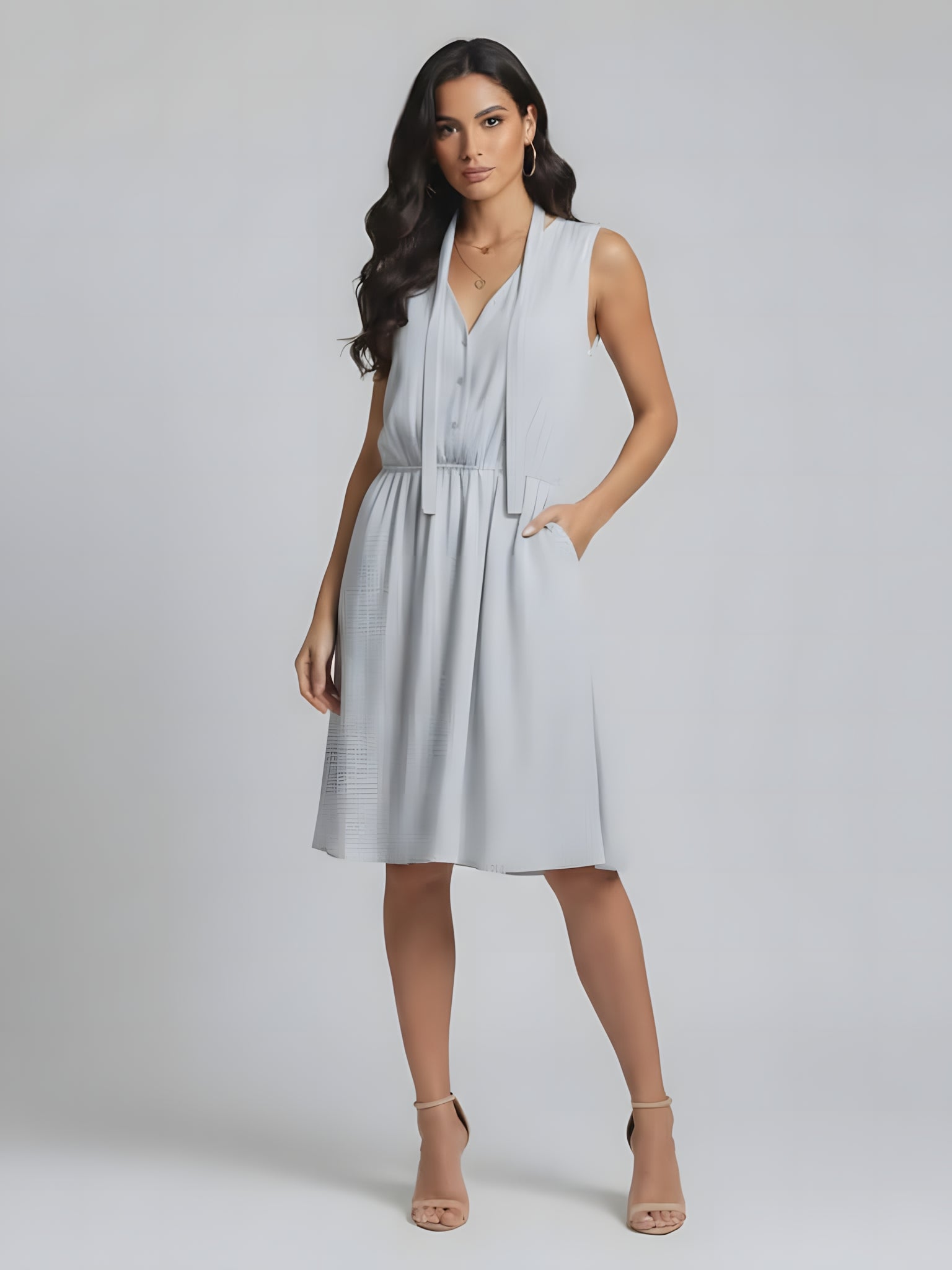 Blue Pattern Dress Tokito