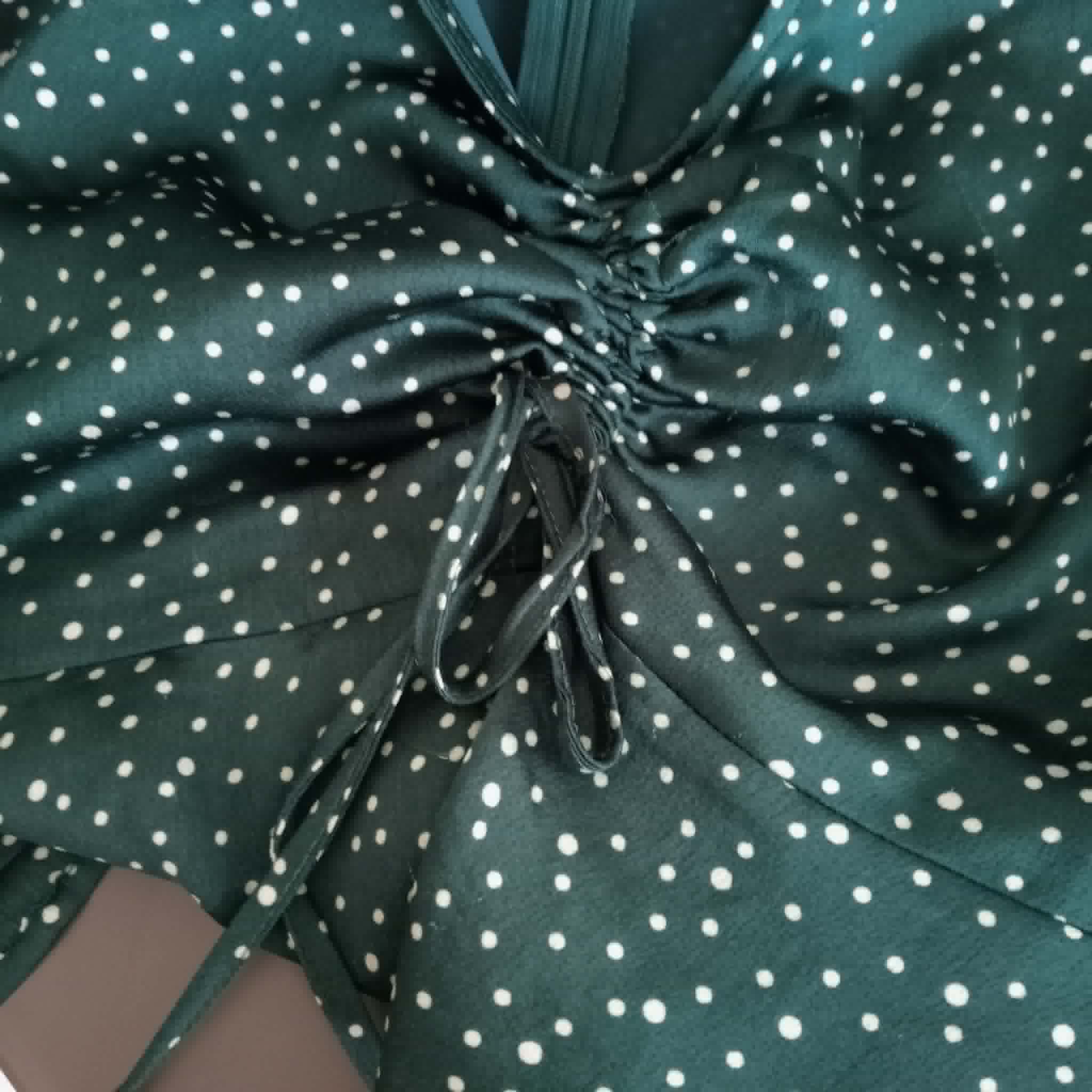 Green Polka Dot Crop Top - Perfect Stranger