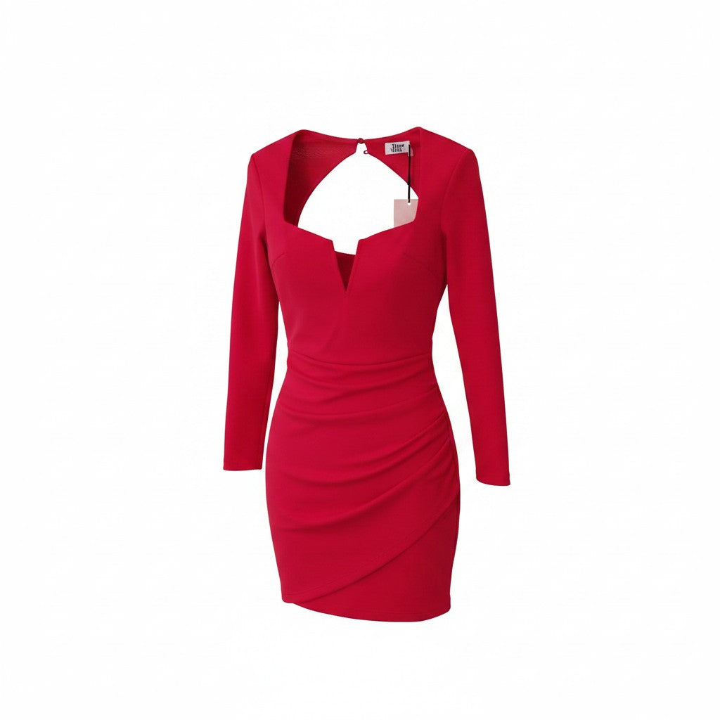 Red Bodycon Dress - Tiger Mist