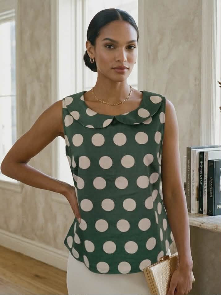 Large Polka Dot Crop Top - Princess Highway