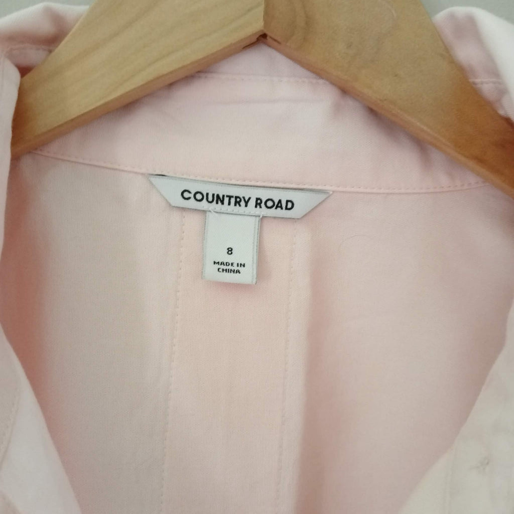blush pink shirt, country road, size 8, preloved