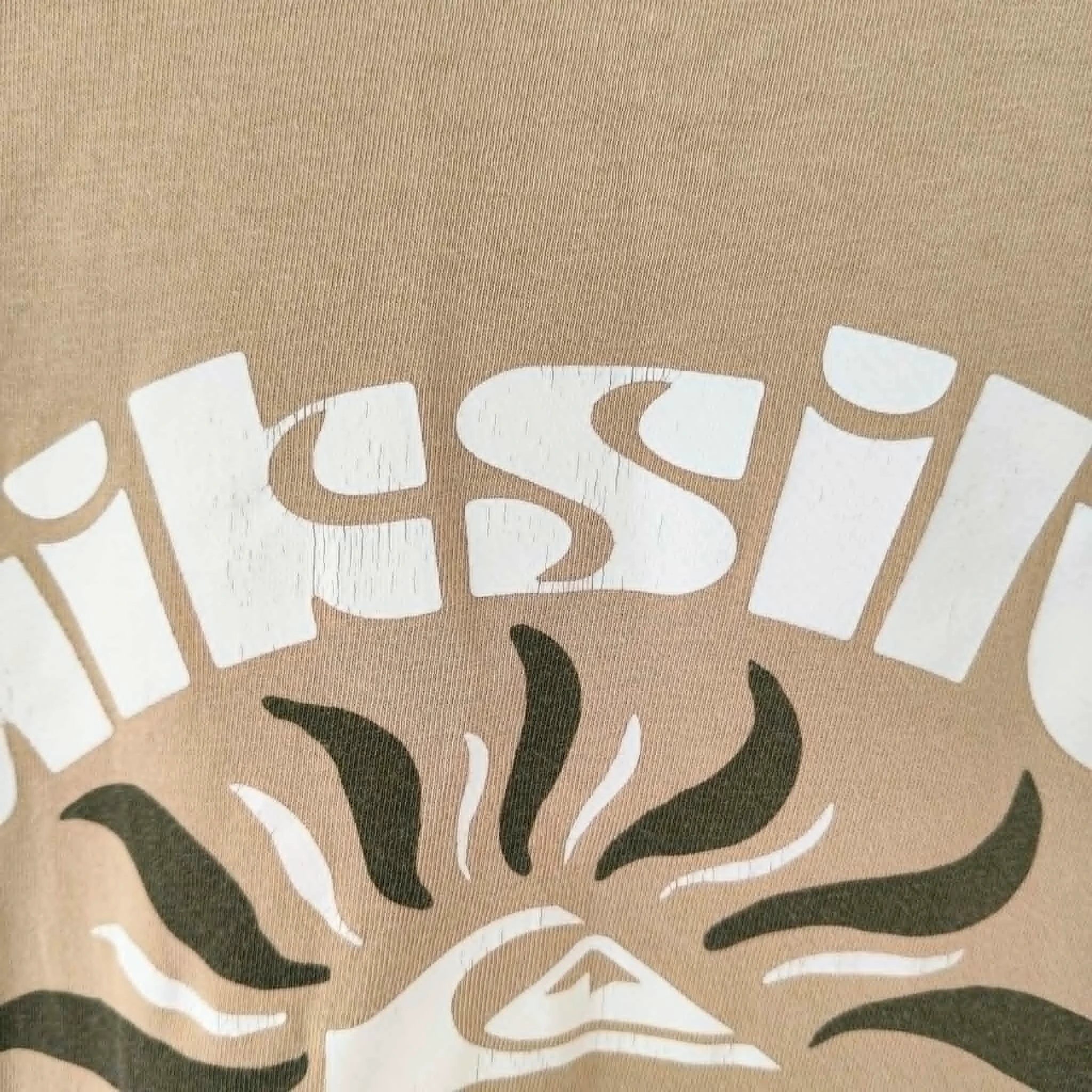 Beige Motif T-Shirt - Quicksilver