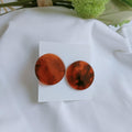Brown Acrylic Earrings