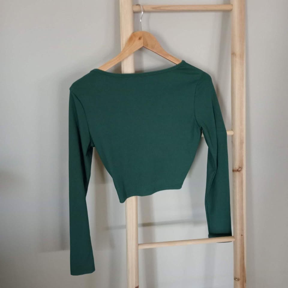 Dark green Crop Top - Shein