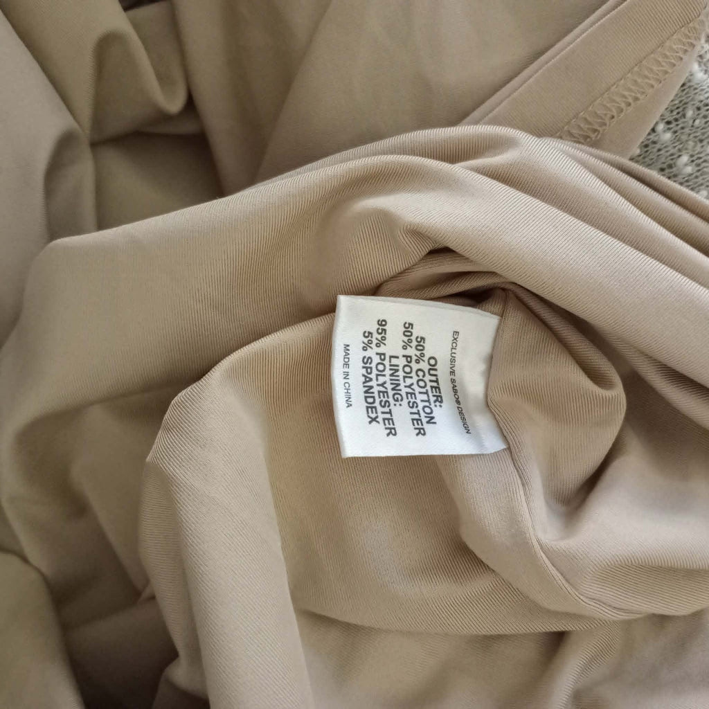 Cream Of The Shoulder Dress - Saba