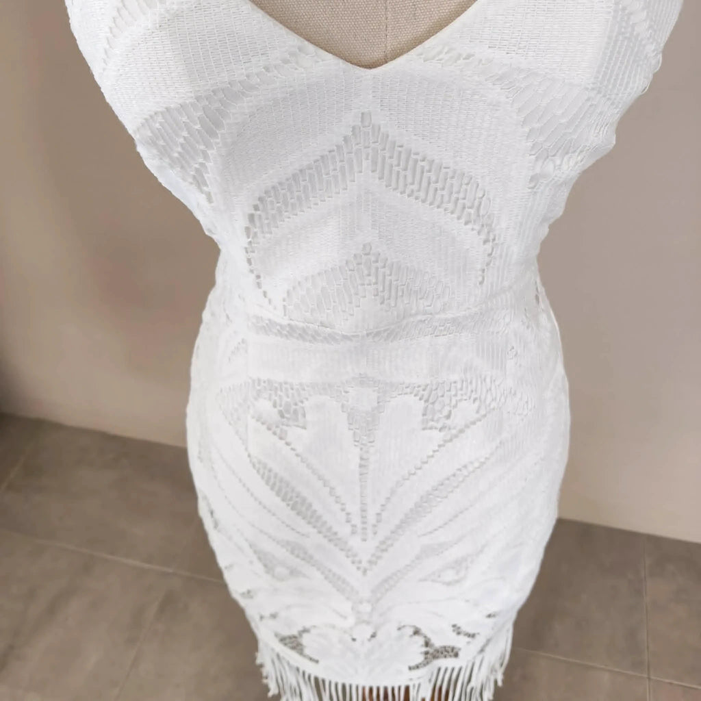 White Lace Dress - Two Sisters