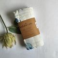 Ying Yang Blue Baby Muslin Wrap - Kubbi & CO