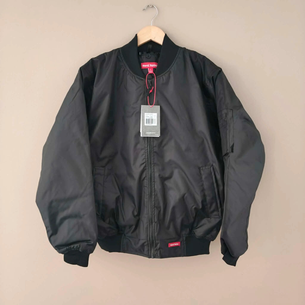 Black Bomber Jacket - Hard Yakka