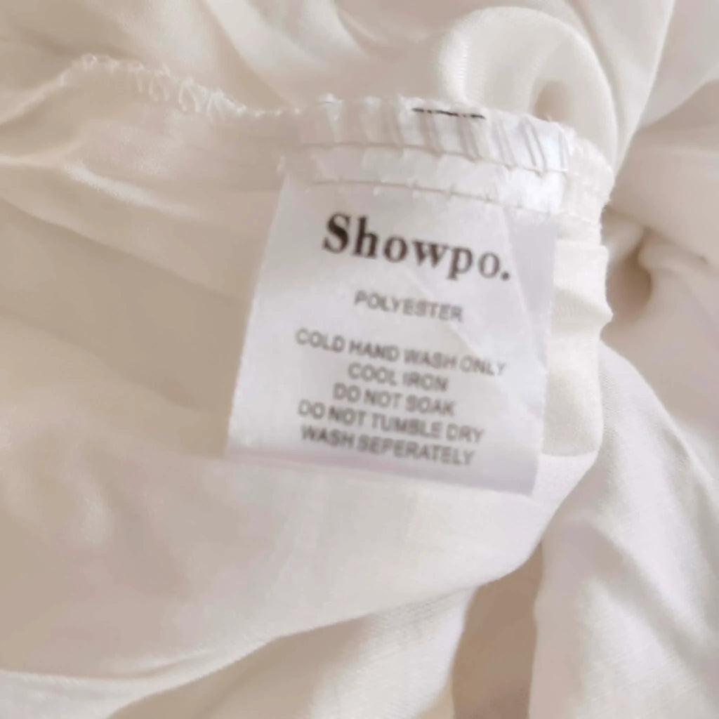 White Floral Strapless midi dress - Showpo