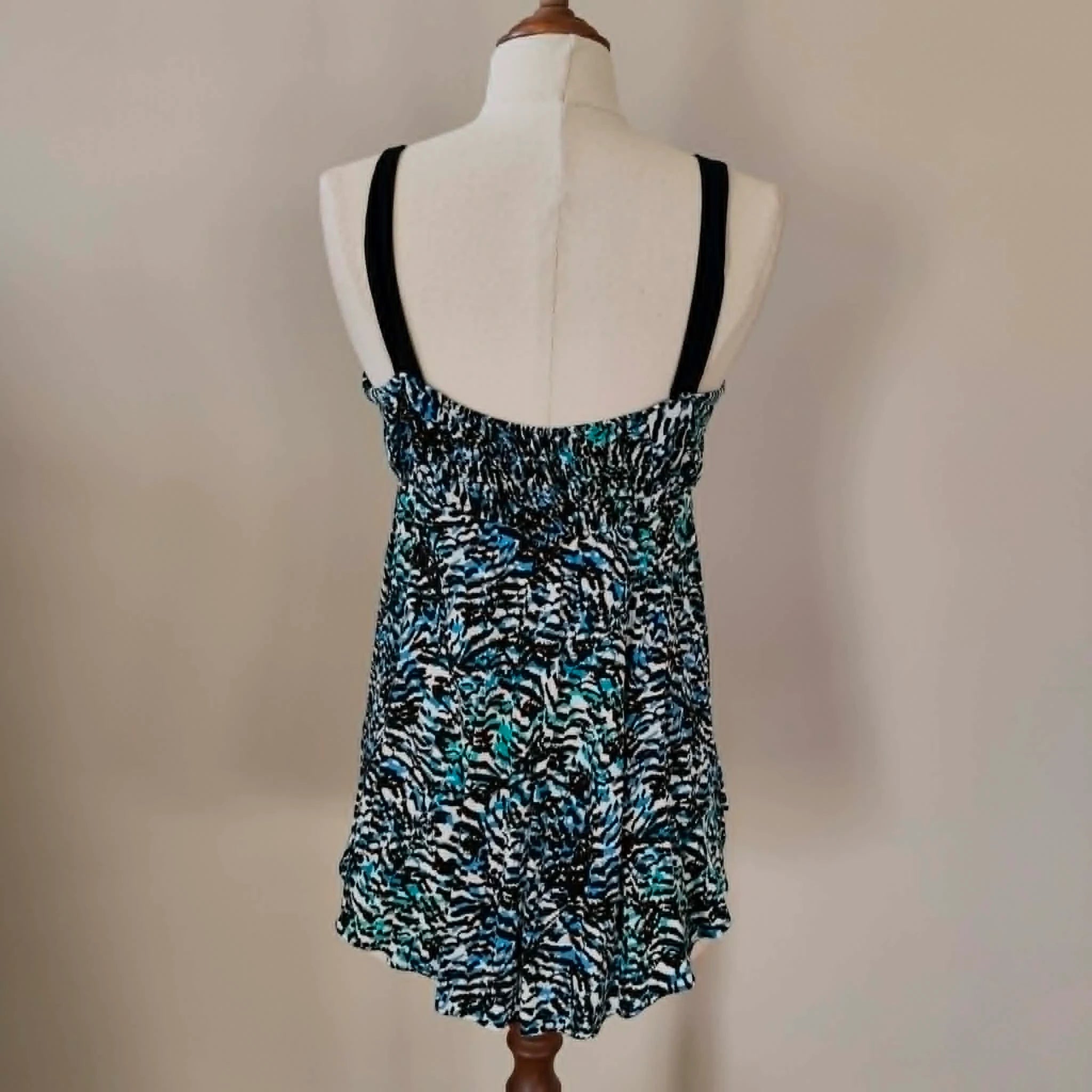 Blue Abstract Print Cami Top Size - Geroge