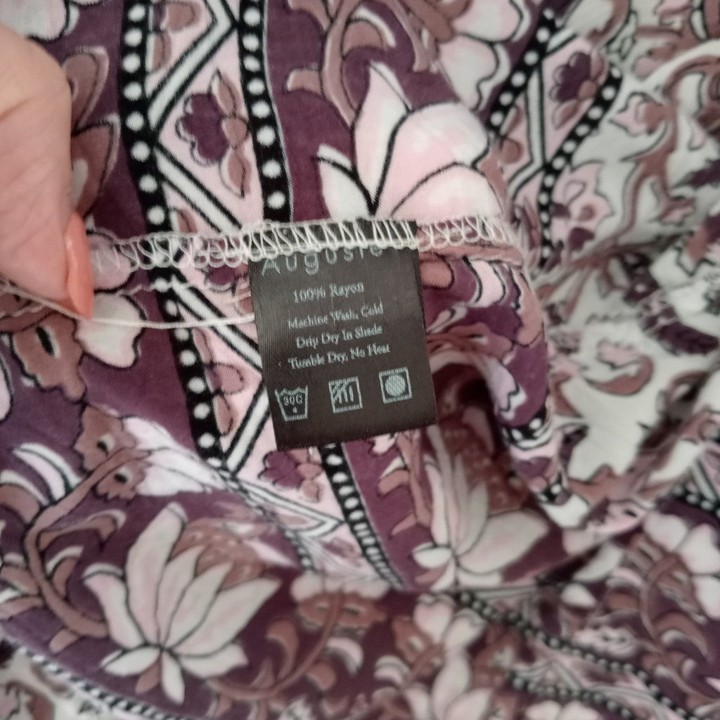 Purple Floral Kimono - Auguste The label