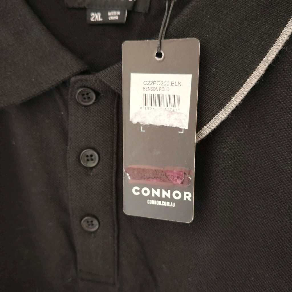 Black & Grey Men's Polo shirt - Conner