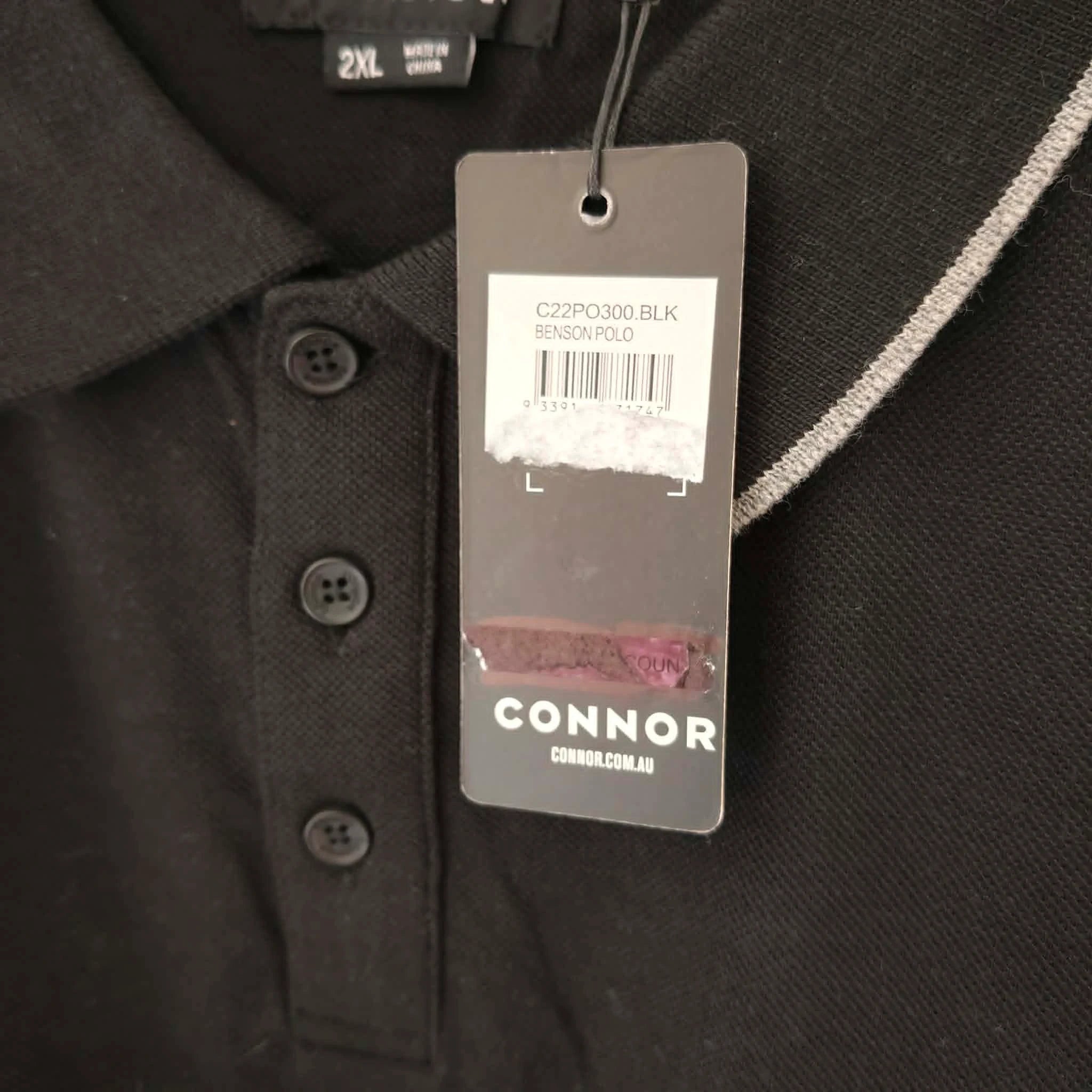 Black & Grey Men's Polo shirt - Conner