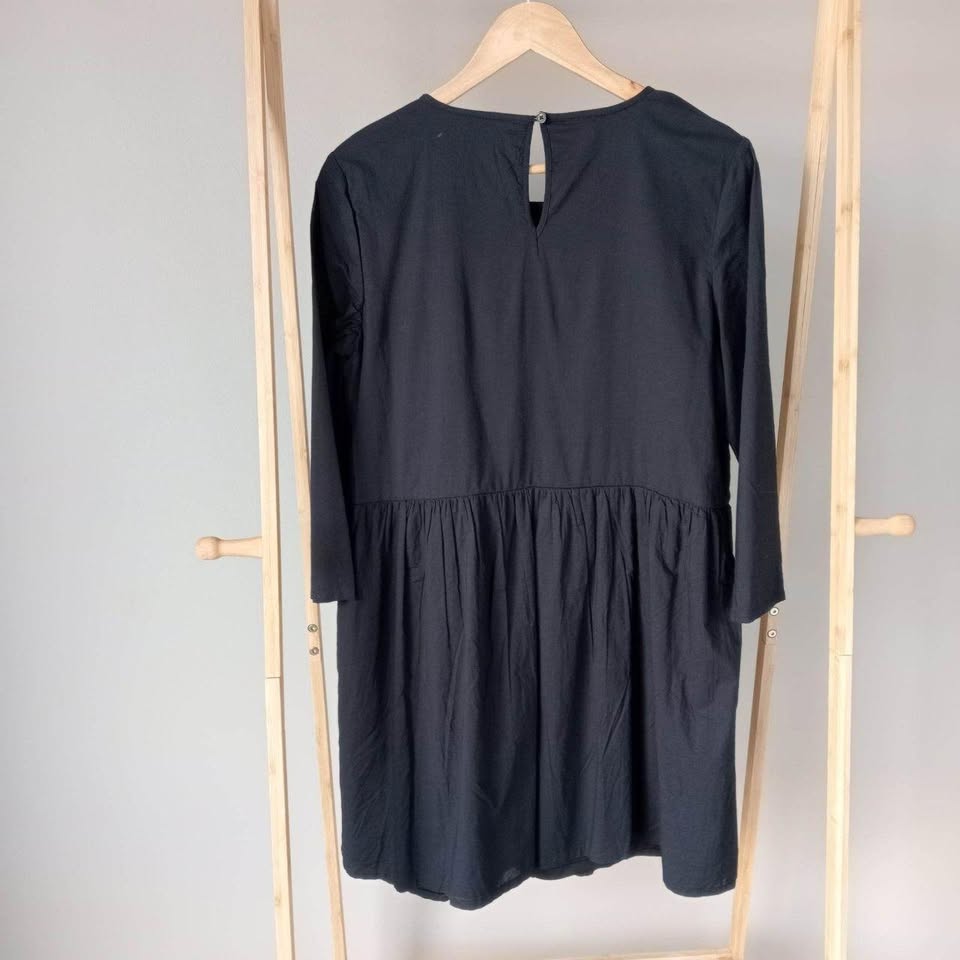 Black Dress With Embroidary - Clothing & Co