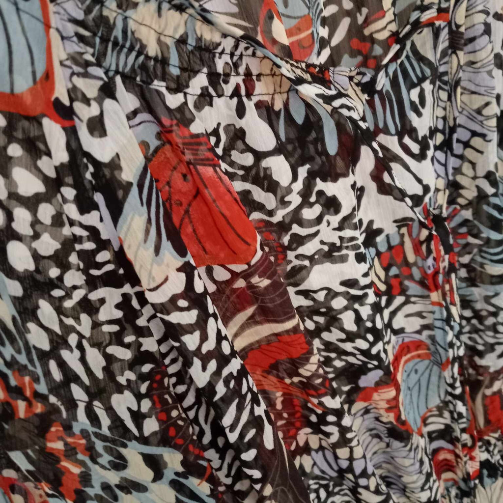 Black Floral Sheer Top - Rockmams